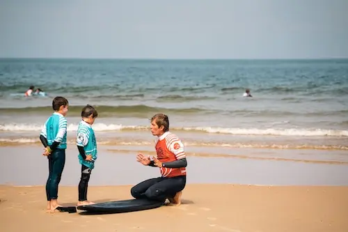 Xavier Dupouy lors d'un entrainement avec le jardin des vagues